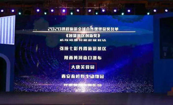 “蓉”影力丨大唐芙蓉園獲“智慧景區(qū)創(chuàng)新獎(jiǎng)”！